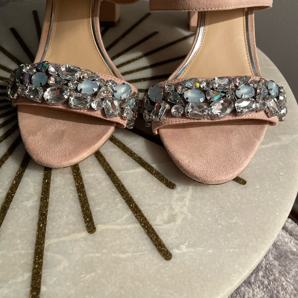 Dressy jeweled sandal heels size 9 1/2 - Picture 3 of 3